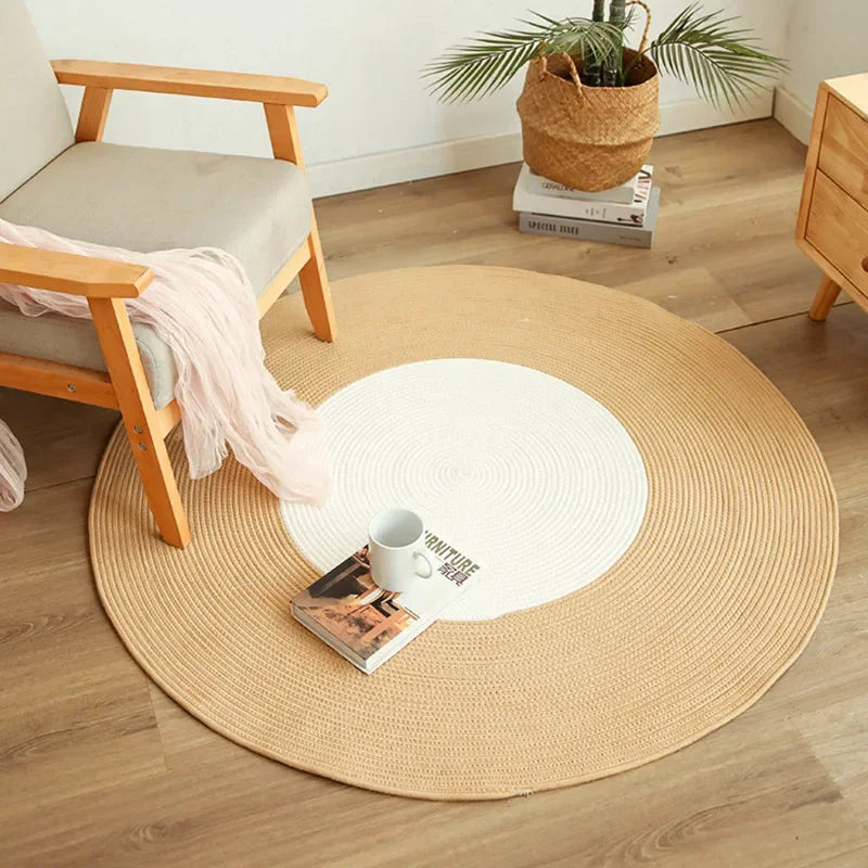 Natural Fiber Jute Area Rug for Home Decor