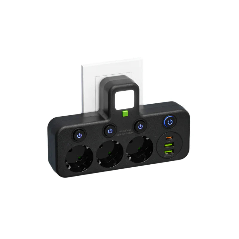Premium Power Strip with USB and Type-C Outlets
