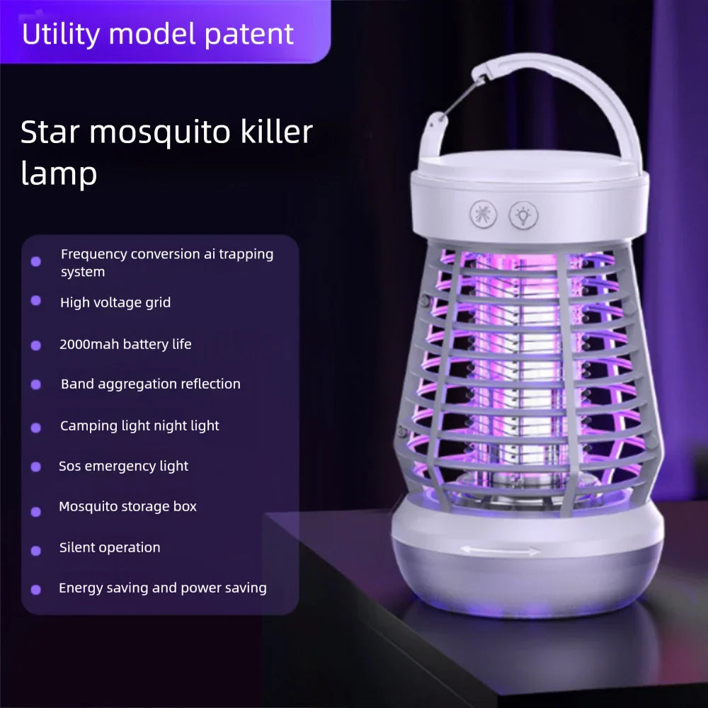 Portable LED Camping Light with Mosquito Killer