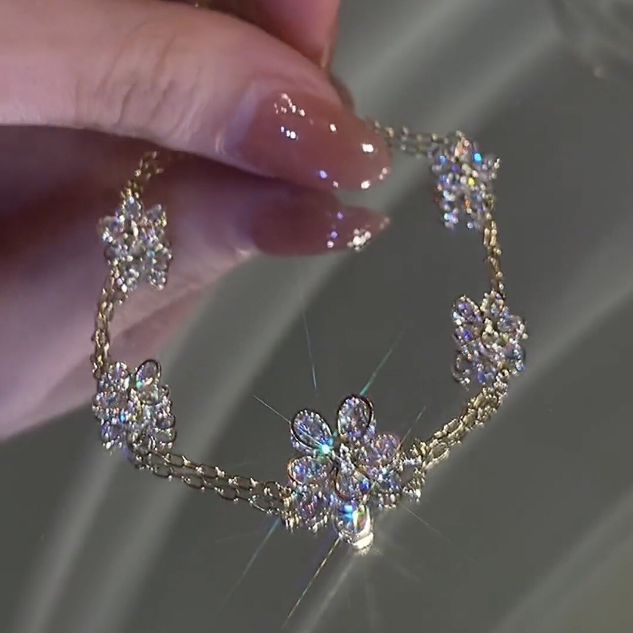 Beautiful Blossom Crystal Befez Bracelet
