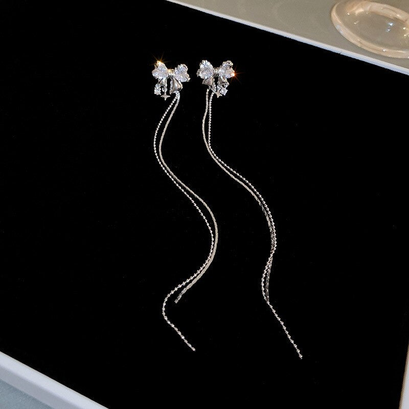 Beautiful Butterfly Design Zircon Earrings