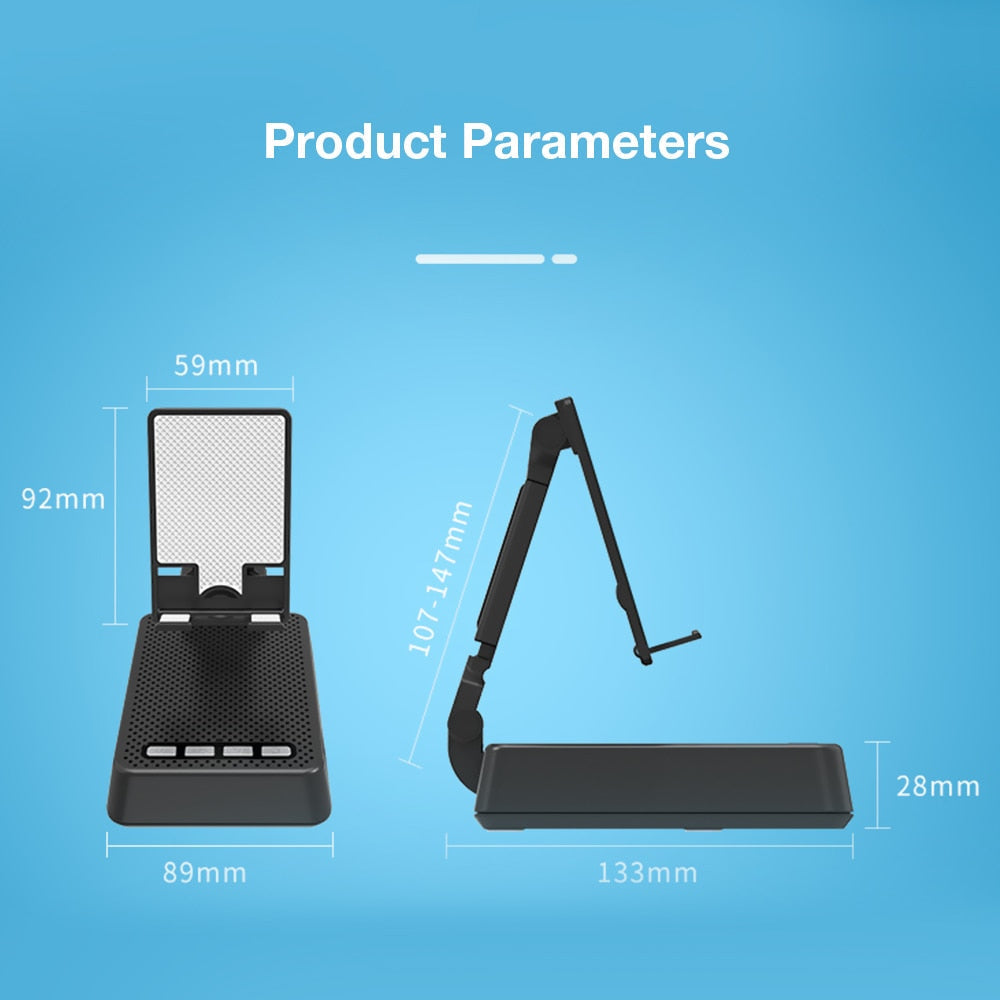 Portable Foldable Wireless Speaker Phone Stand