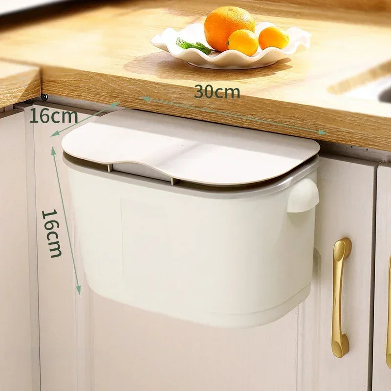 Large Storage Wall Basket with Lid for Kitchen & Bathroom