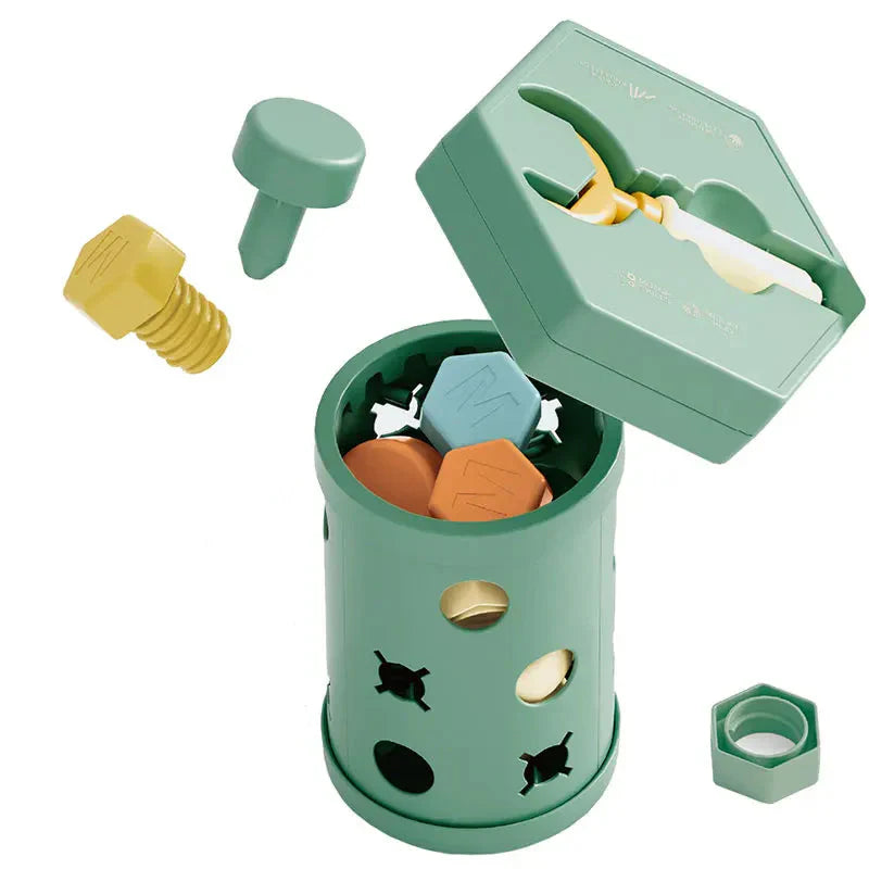 Learning Wooden Screw Toy Set