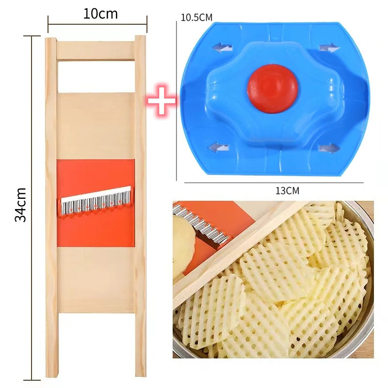 Easy French Fry Cutter Stainless Steel Vegetable Slicer