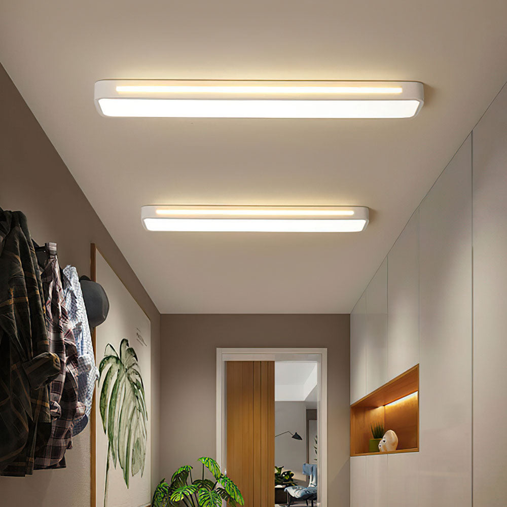Slim Iron and Acrylic LED Ceiling Light