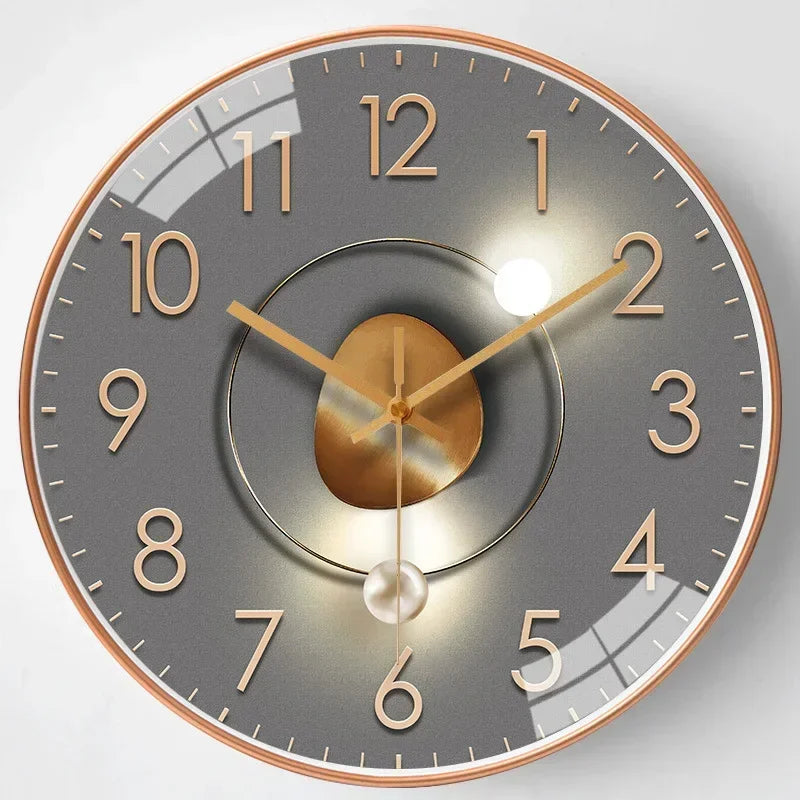 Quiet Digital Wall Clock in Traditional 8 Inch Design