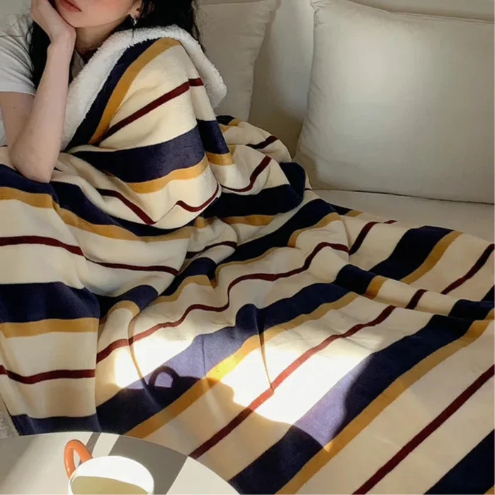 Colorful Plush Sofa Blanket