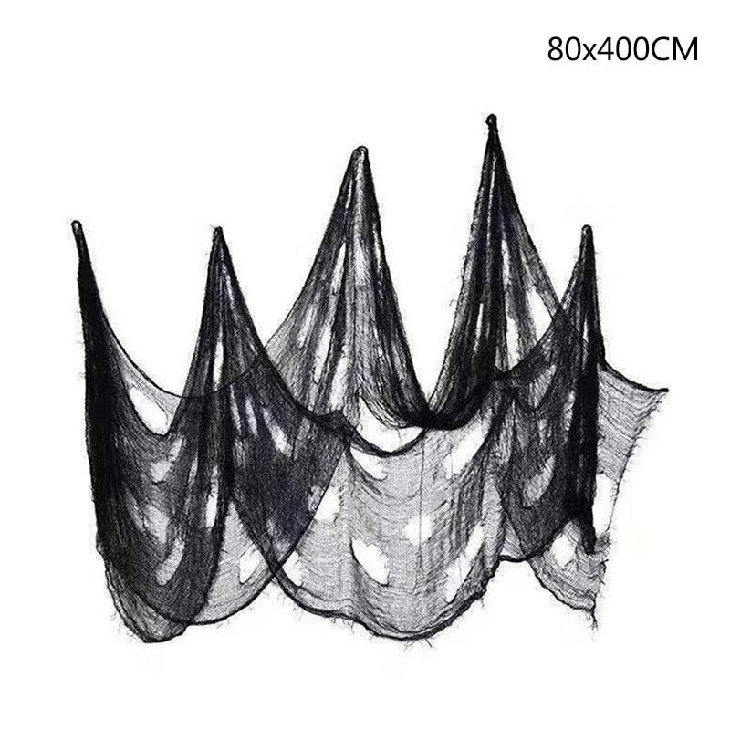 Spooky Fake Stretchy Web Halloween Decor