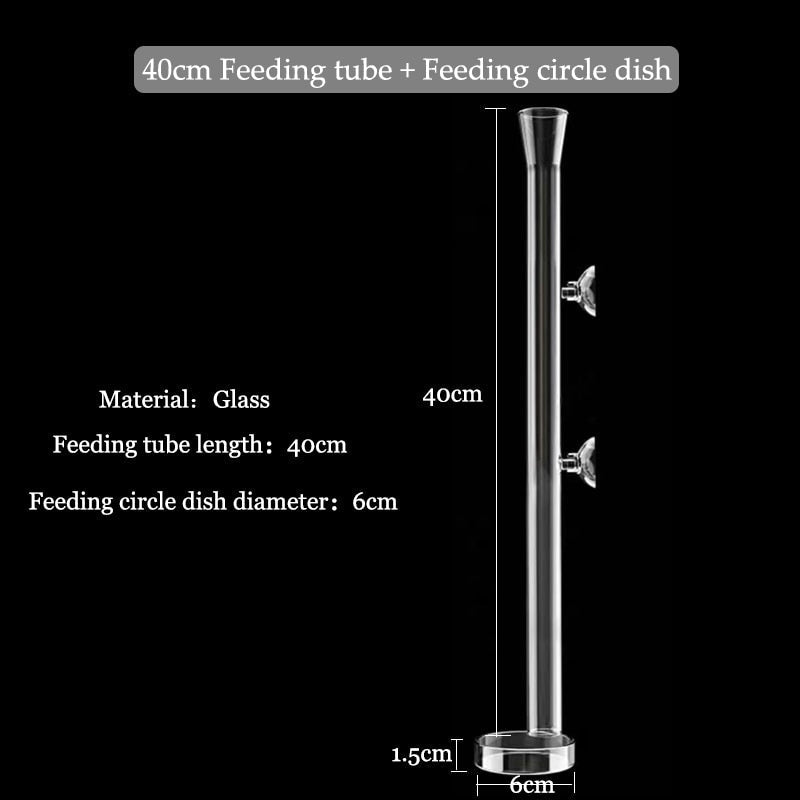 Clear Fish Tank Feeding Tube Aquarium Accessory