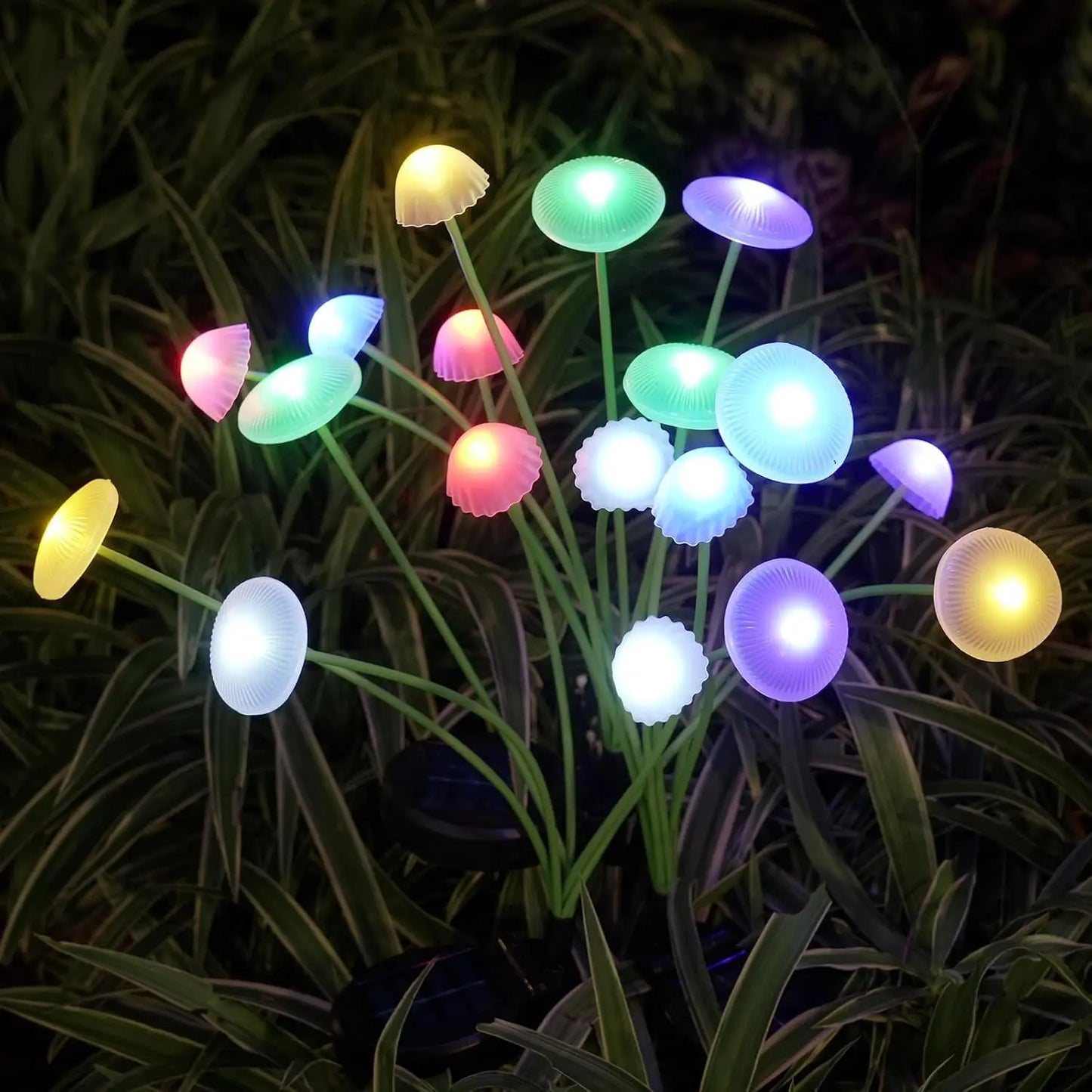 Colorful Solar Powered Garden Lamp 6 LED Lights