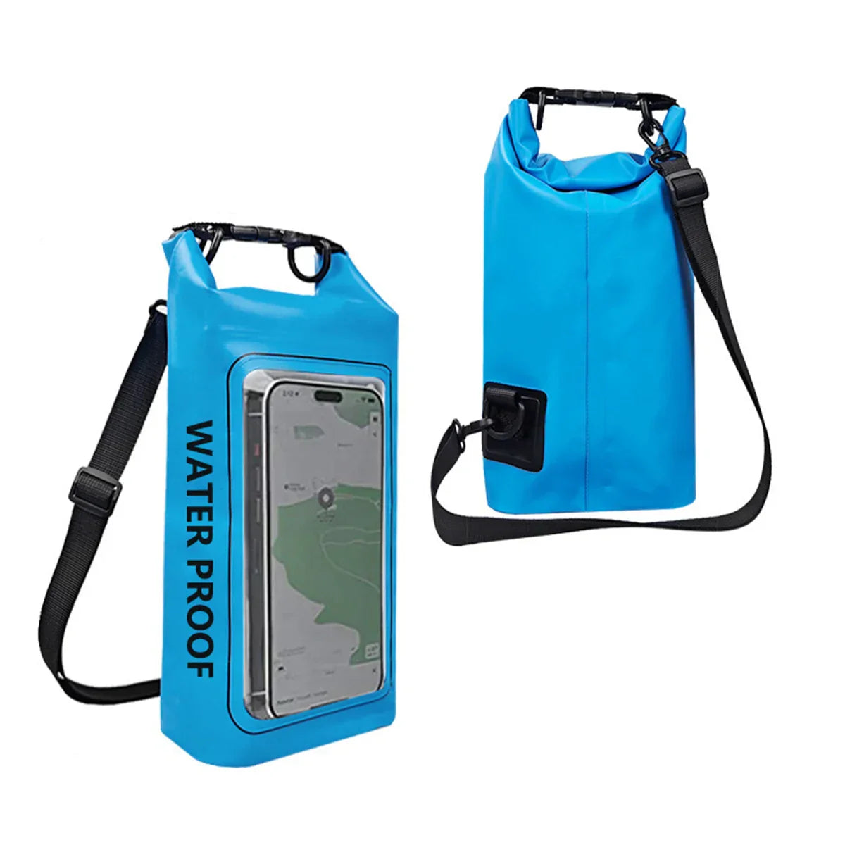 Waterproof Dry Sack 2L with Phone Window for Water Sports