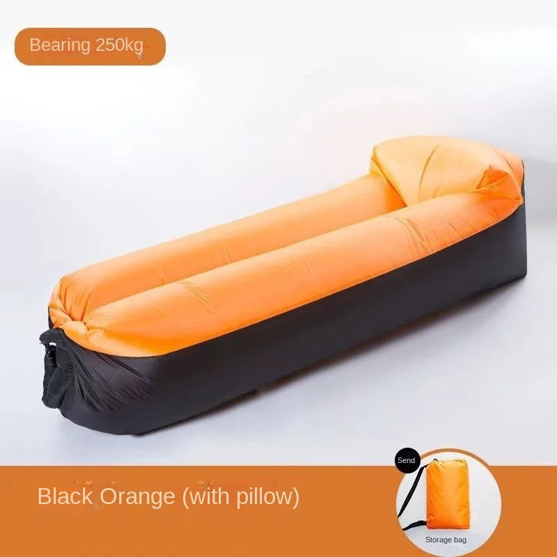 Compact Inflatable Outdoor Sofa with Headrest