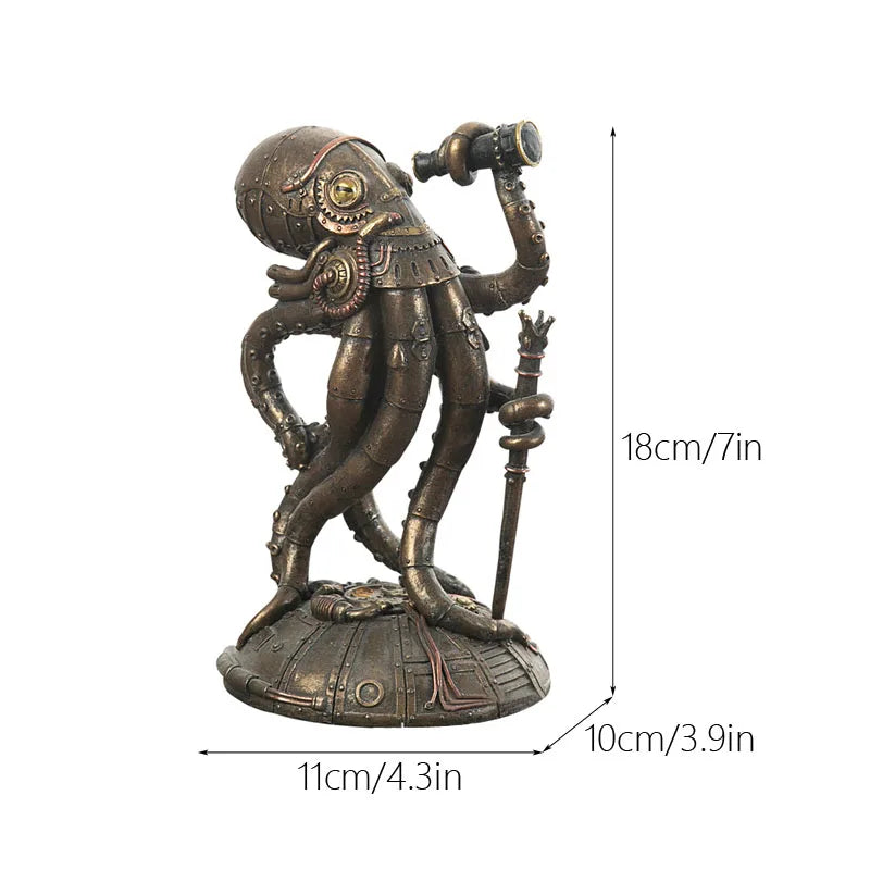 Unique Octopus Mechanical Desk Figure Decor