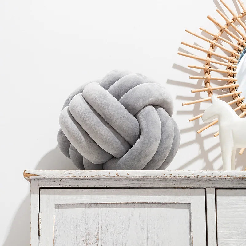 Soft Velvet Knot Pillow