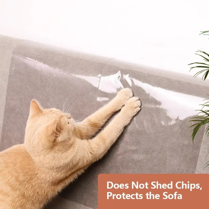 Clear Protective Cat Scratch Guard for Sofas