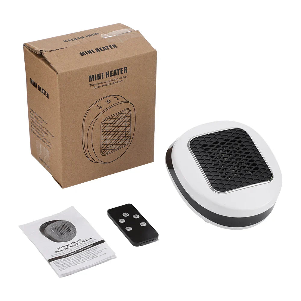 Compact 600W Electric Wall Heater with Remote Control