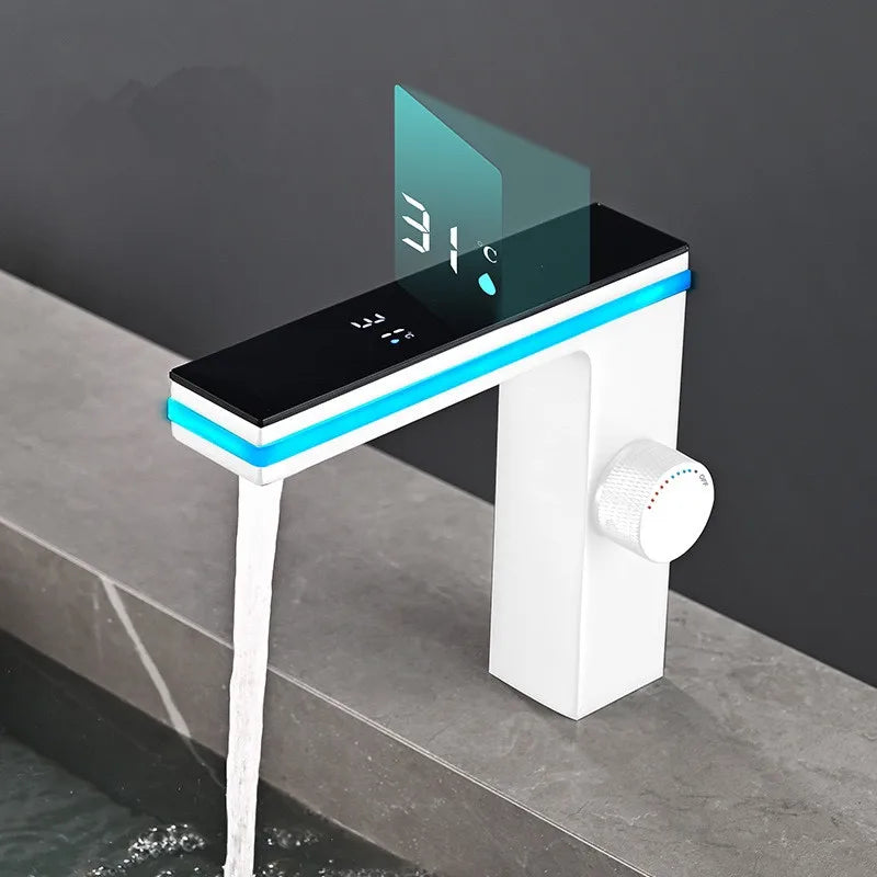 Smart LED Faucet with Digital Temp Control and Mixer