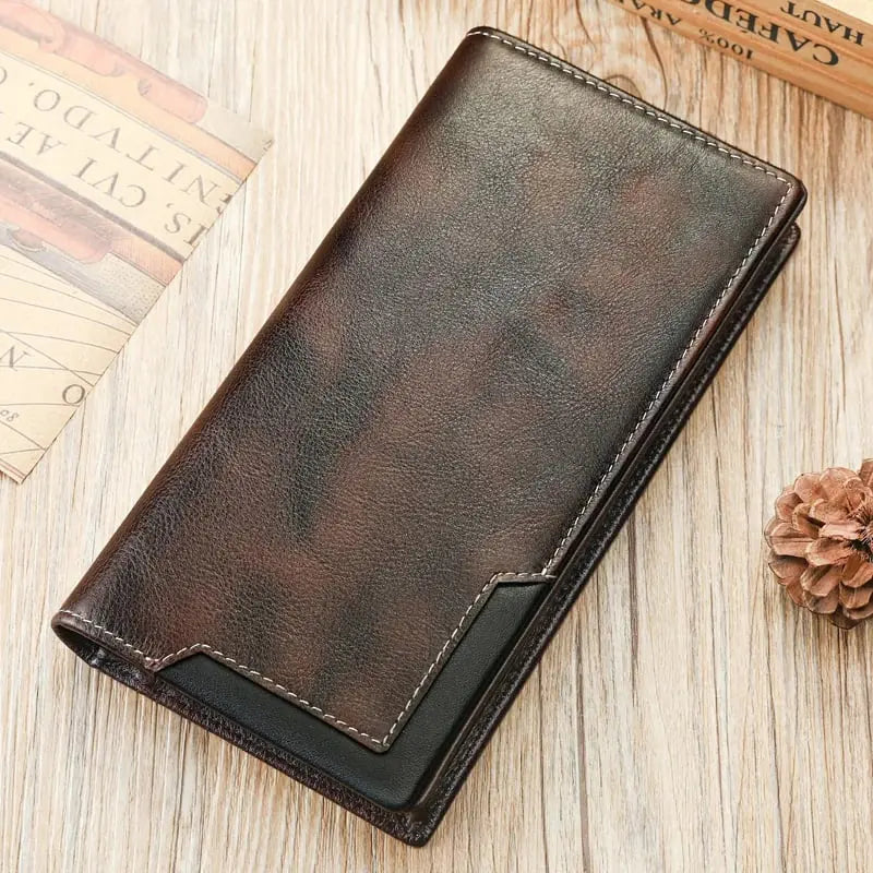 Thin Classic Wallet - Strong Faux Leather, Well Organized