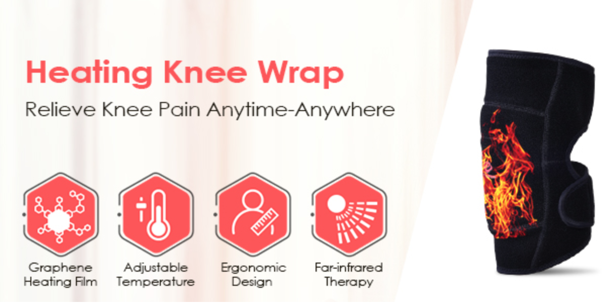 Warm Knee Massager for Pain Relief and Therapy