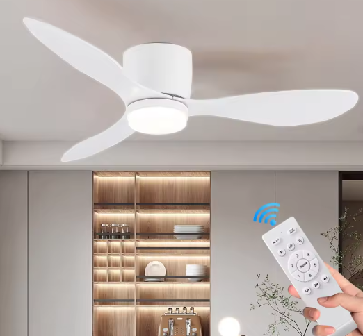 Stylish Ceiling Fan with LED Light and Remote