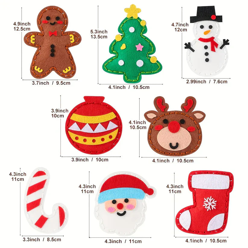 Easy DIY Christmas Craft Felt Sewing Kit