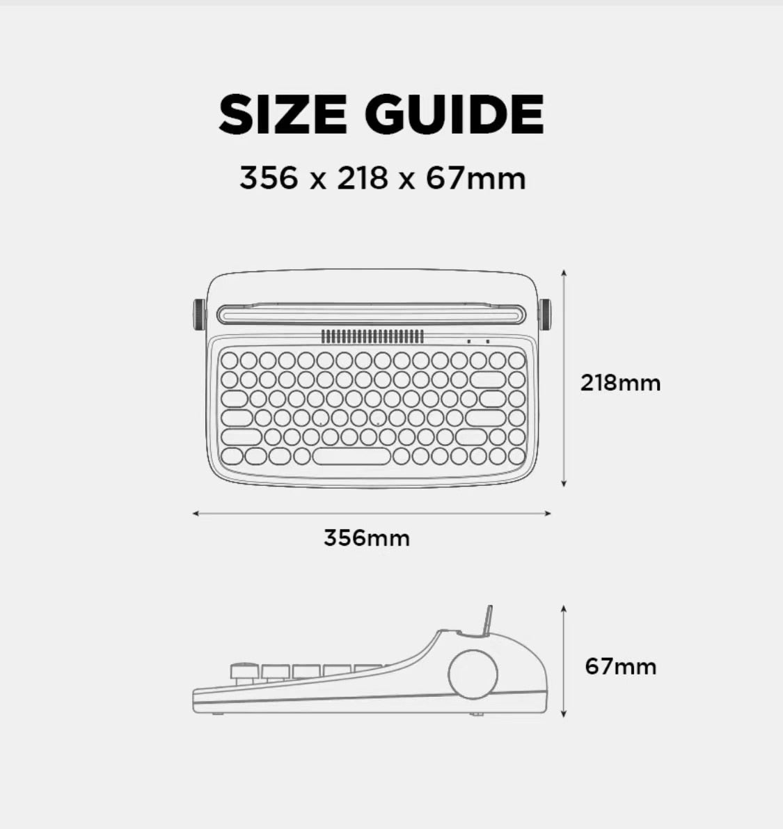 Compact Modern Wireless Mechanical Keyboard