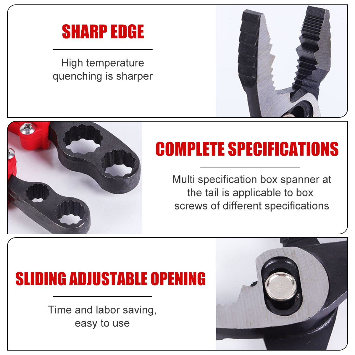 Easy Use Quick Release Plier Wrench