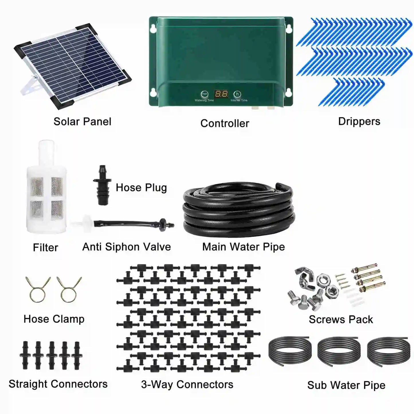 Easy Garden Watering System with Timer and 30 Settings