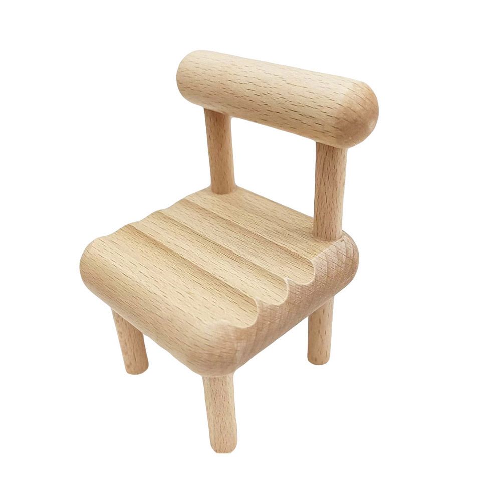 Rustic Wood Cell Phone Holder Stand - Befez