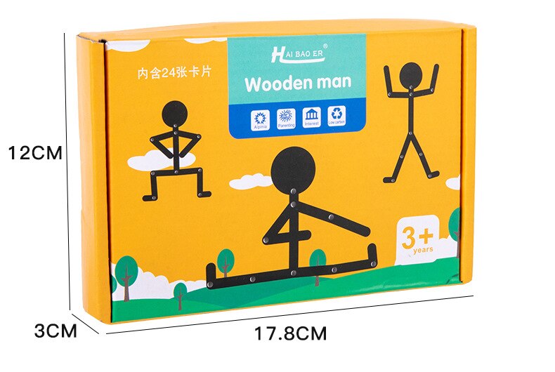 Learning Wooden Activity Stick