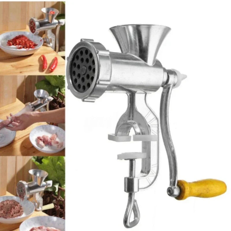 Premium Manual Meat Grinder Aluminum Heavy Duty