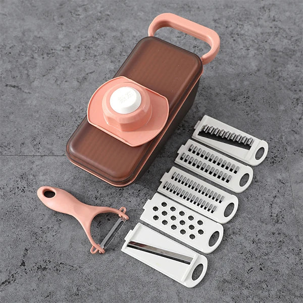 Easy 5-in-1 Vegetable Chopper and Grater Set