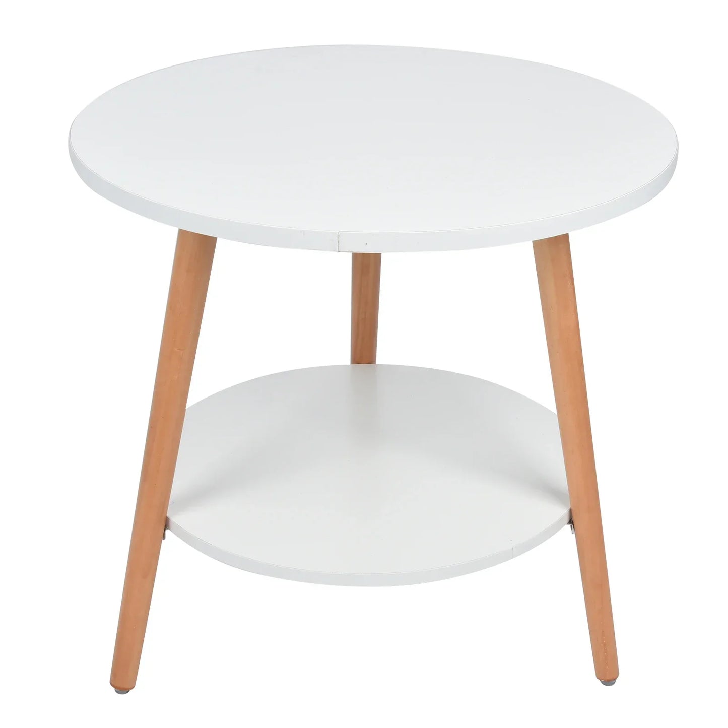 Compact 2 Tier End Table with Storage for Living Room