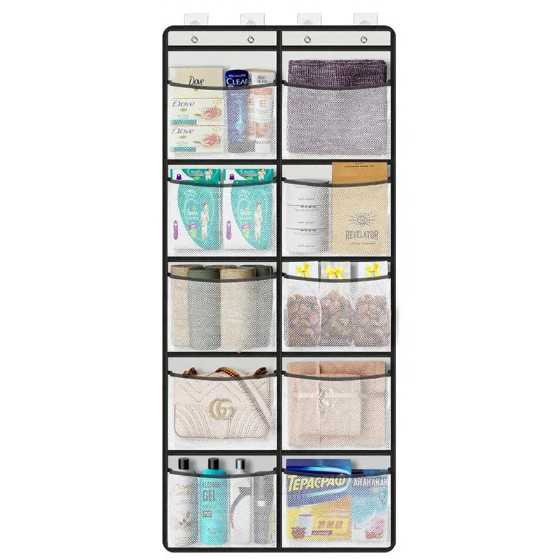 Over Door Storage Organizer with 5 Pocket Shelves