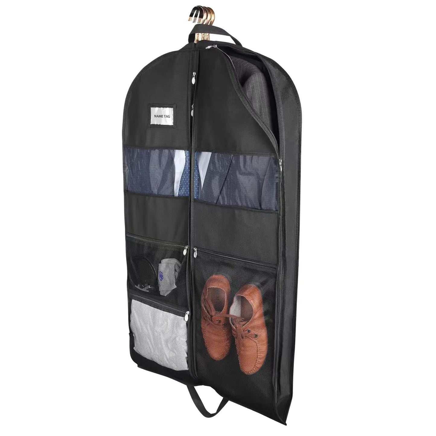 Large Capacity Travel Dress Bag with Zipper Pockets