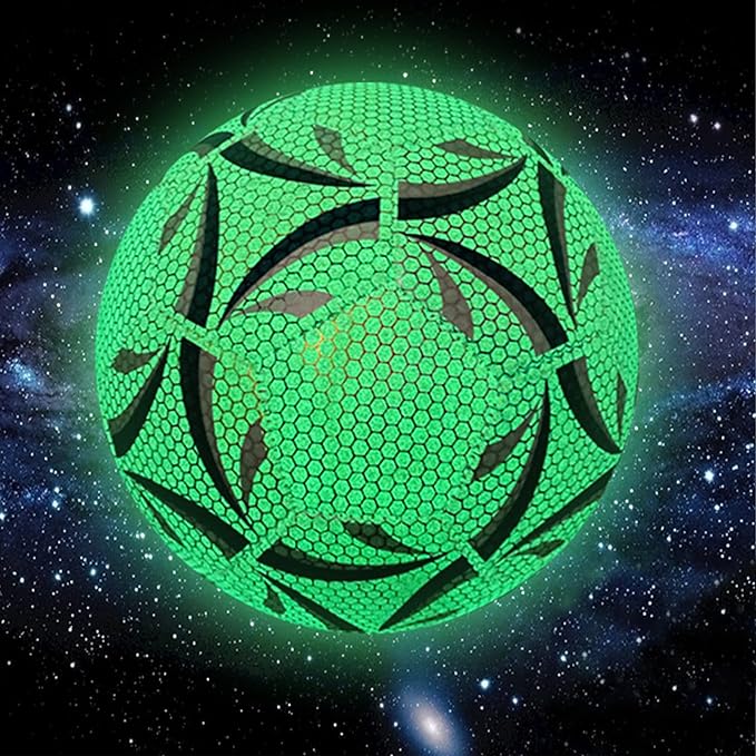 Bright Soccer Ball for Night Games and Tough Play