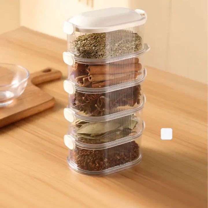 Space Saving 5 Tier Spice Storage Box