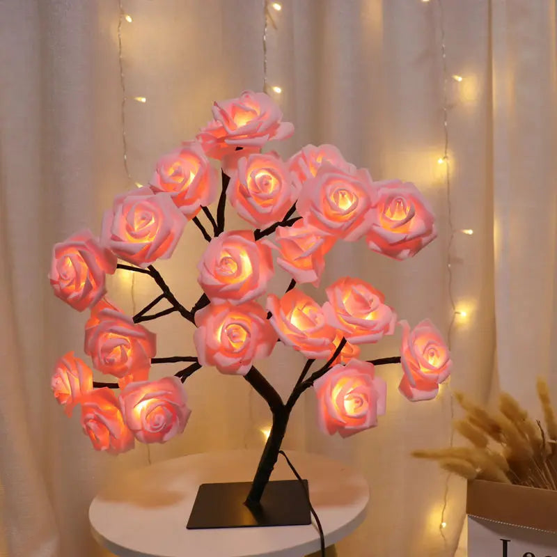 Classic Rose Gold Desk Lamp - Soft Warm Lighting