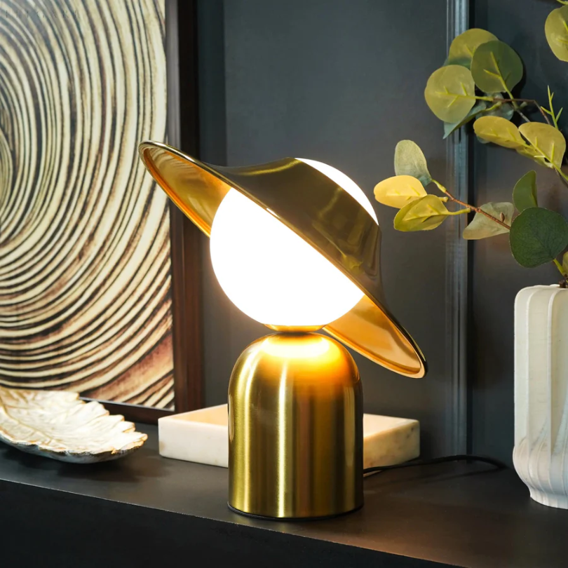 Luxury Gold Tone Desk Lamp