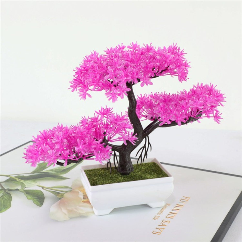 Small Realistic Bonsai Tree Office Decoration