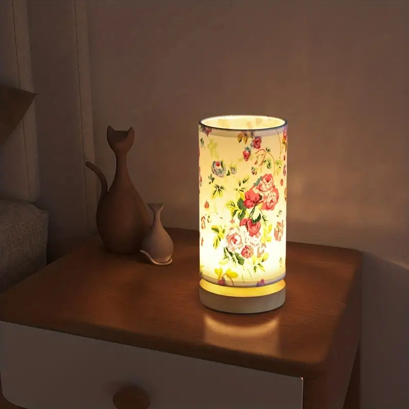 Relaxing White Bedside Table Lamp