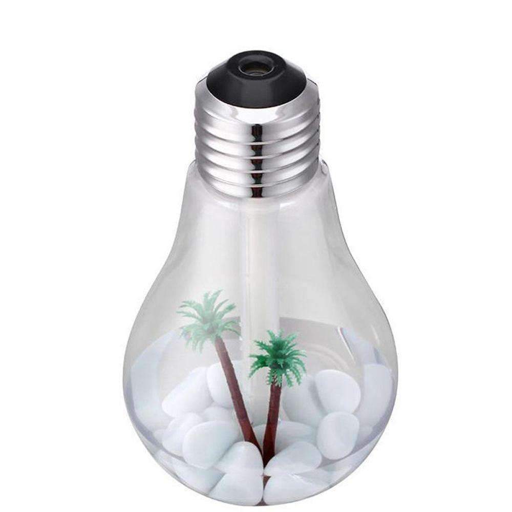 Compact LED Travel Air Humidifier with Color Lights