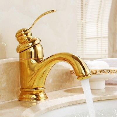 Classic Gold Bathroom Faucet Sink Mixer Tap
