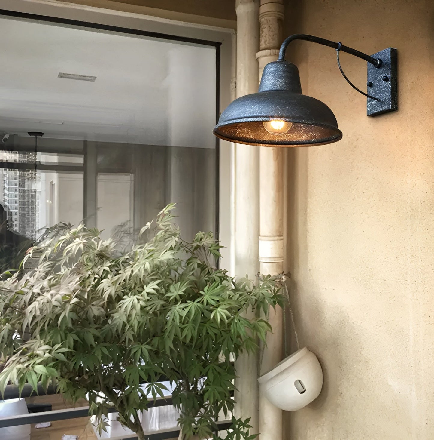 Rustic Metal Outdoor Wall Light