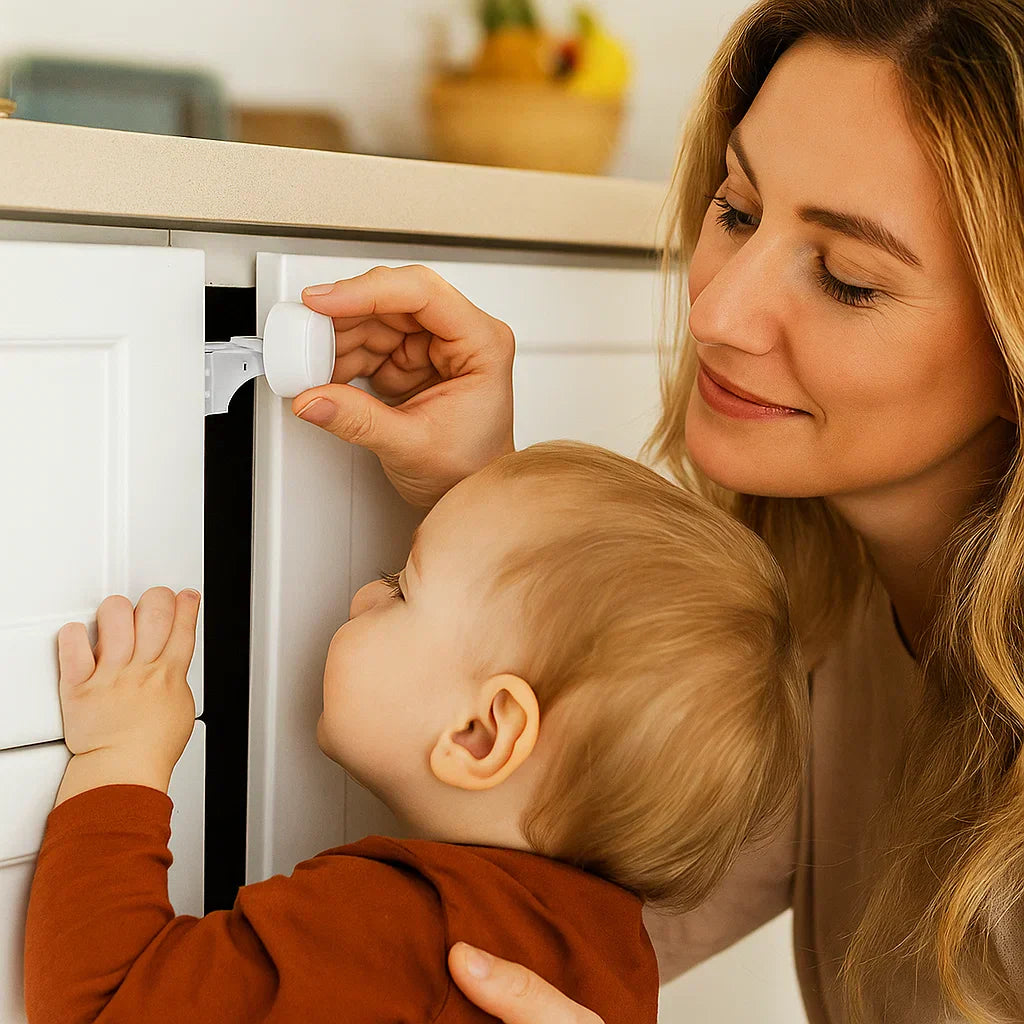 Baby Proof Magnetic Lock Cabinet Set