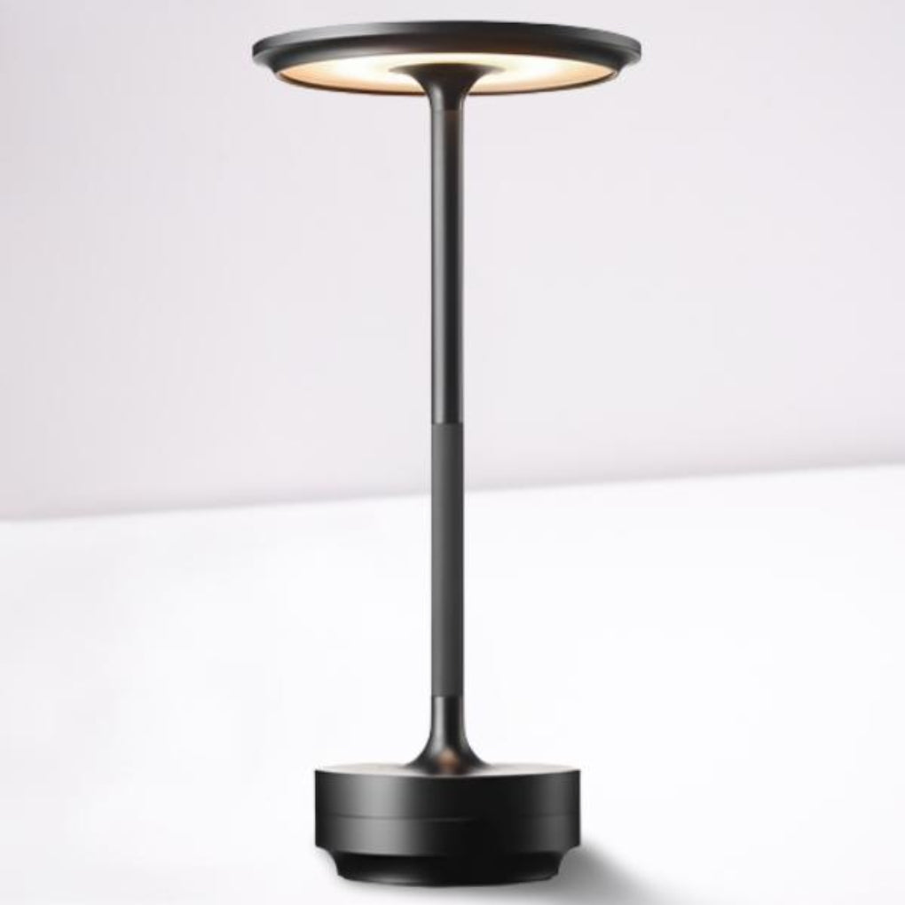Compact LED Desk Lamp, Rechargeable and Dimmable