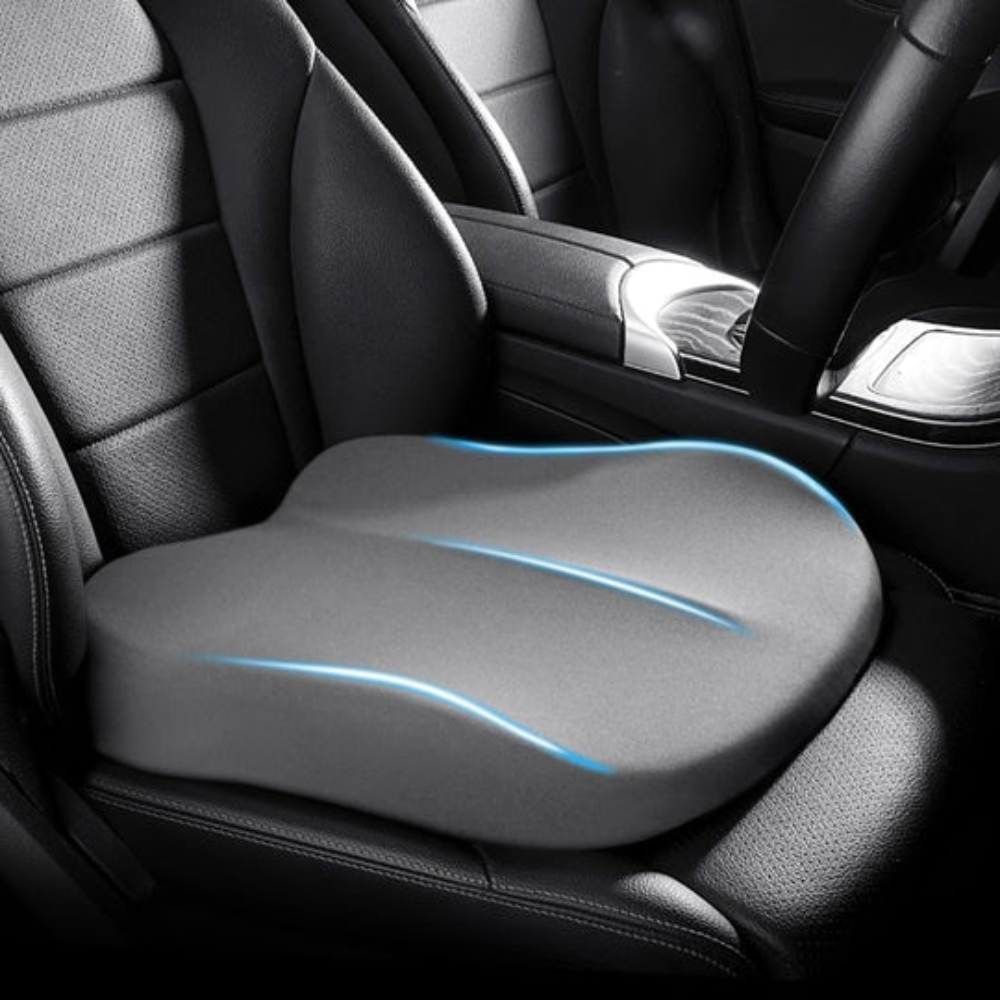 Comfy Car Seat Pad Memory Foam Back Support