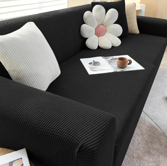 Cozy Stretch Sofa Slipcover with Grip Bottom