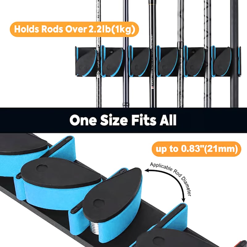 Fishing Rod Storage Rack Organizer System